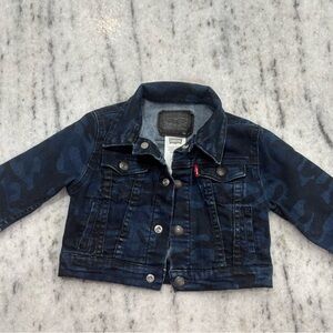 Levi's Kids Camo Denim Jacket - Dark Blue